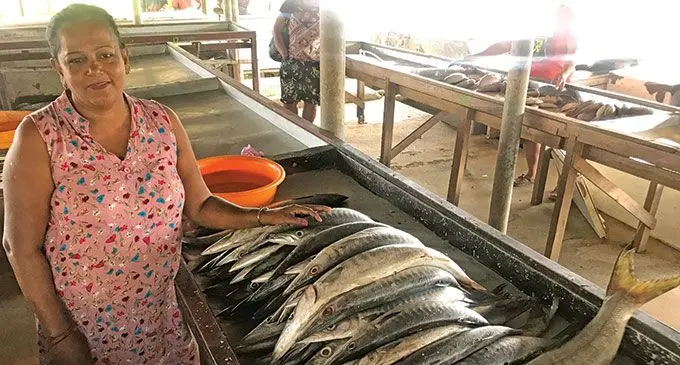 Madhu Lata, originally from Nagigi, Labasa, at the Labasa Municipal Market on June 7, 2022. Photo: Shratika Naidu