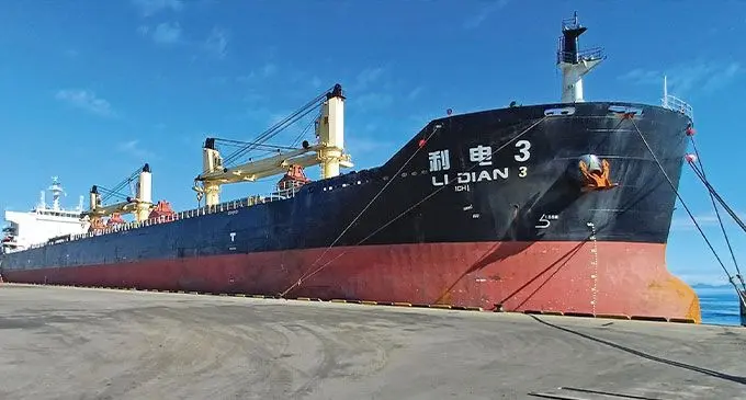 Amex commenced three-day loading of 500,000 tonnes of iron sand. Photo: Salote Qalubau