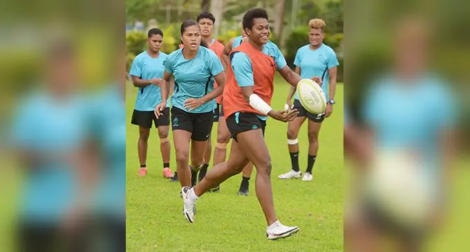 Fijiana 7s forward Vani Buleki during training at the Pacific Theological College in Suva on August 10,2022. Photo: Ronald Kumar.