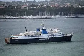 Goundar Shipping boat while on duty. 