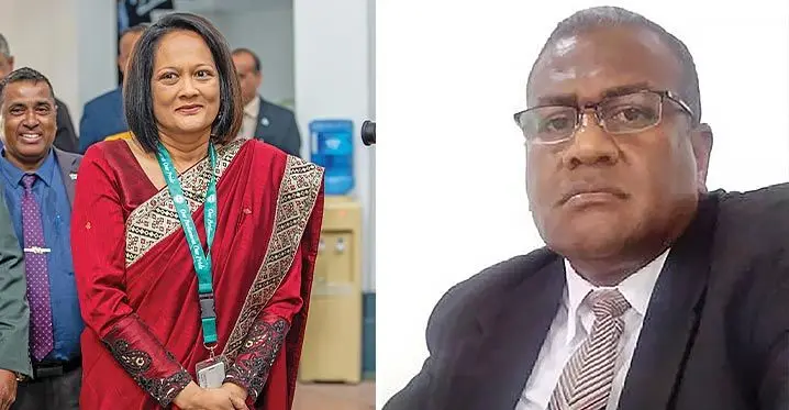 Rosy Akbar and Penioni Ravunawa.