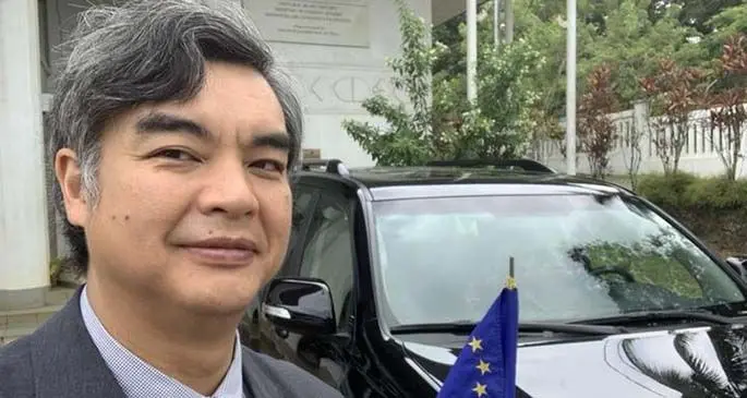 EU Ambassador for the Pacific H.E. Sujiro Seam.