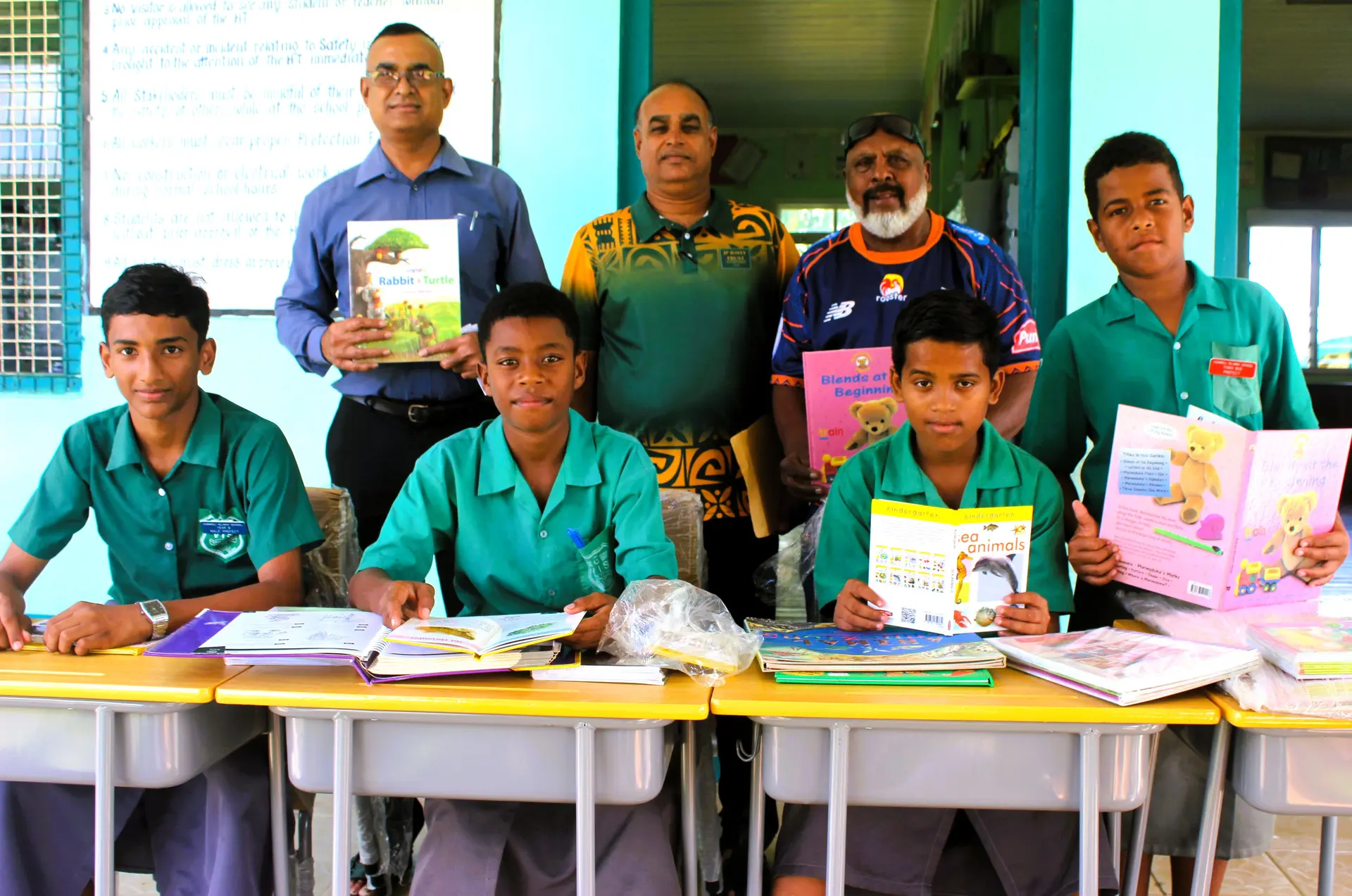 Rural school, learning resource assistance, NGO