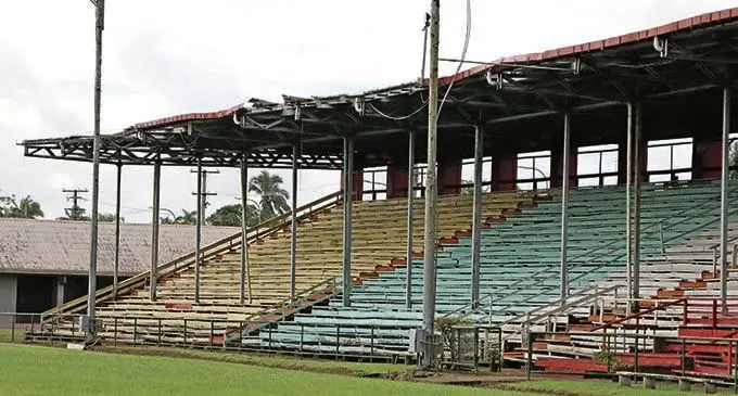 Ratu Cakabau Park after it was damaged in TC ANA. 