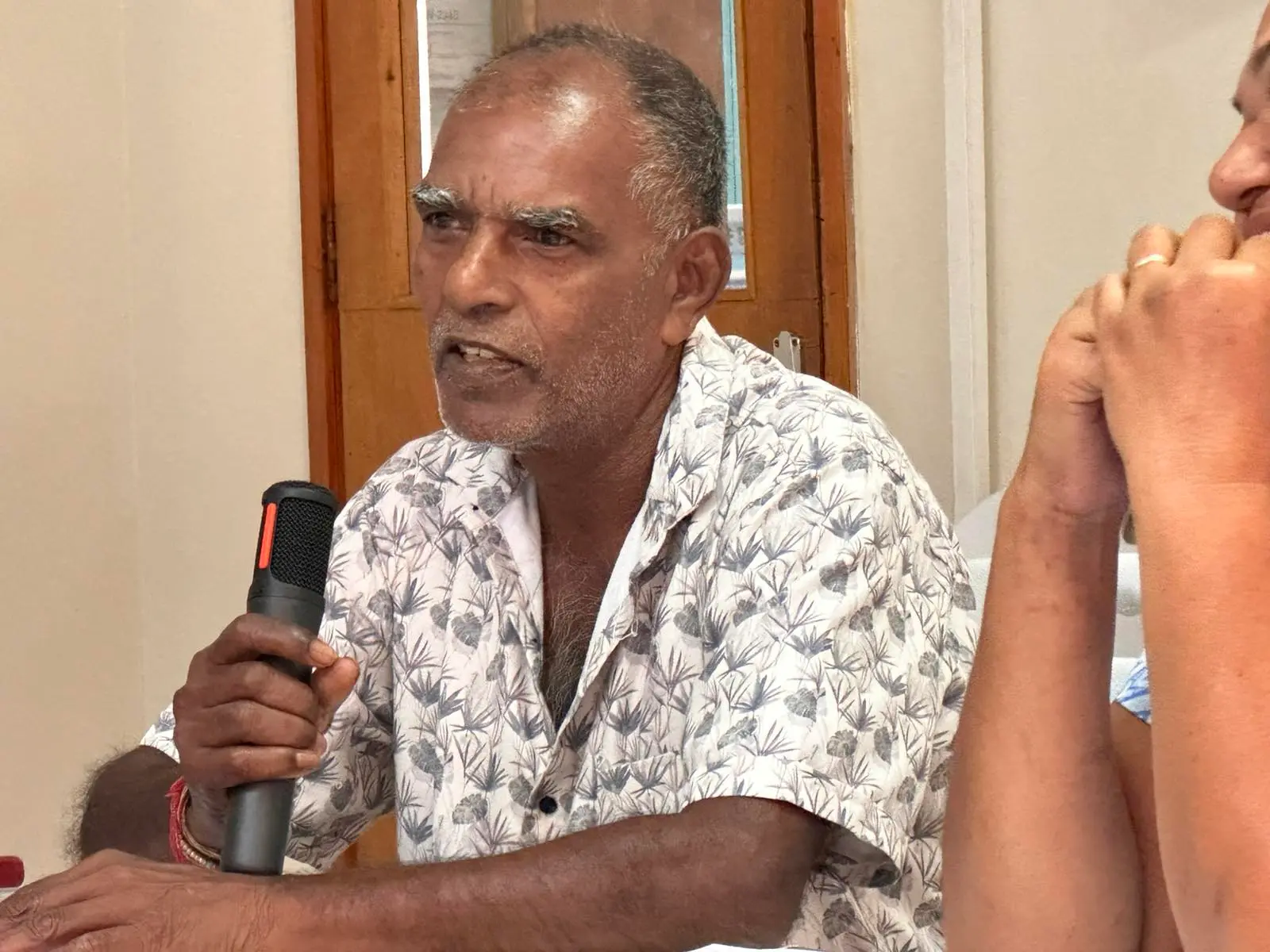 Ashok Kumar making his submission during the consultation in Labasa on October 12, 2026.