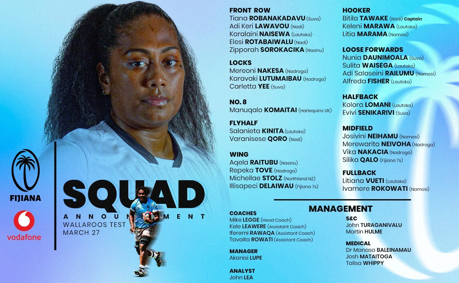 Play with Pride, PM tells Fijiana XV players