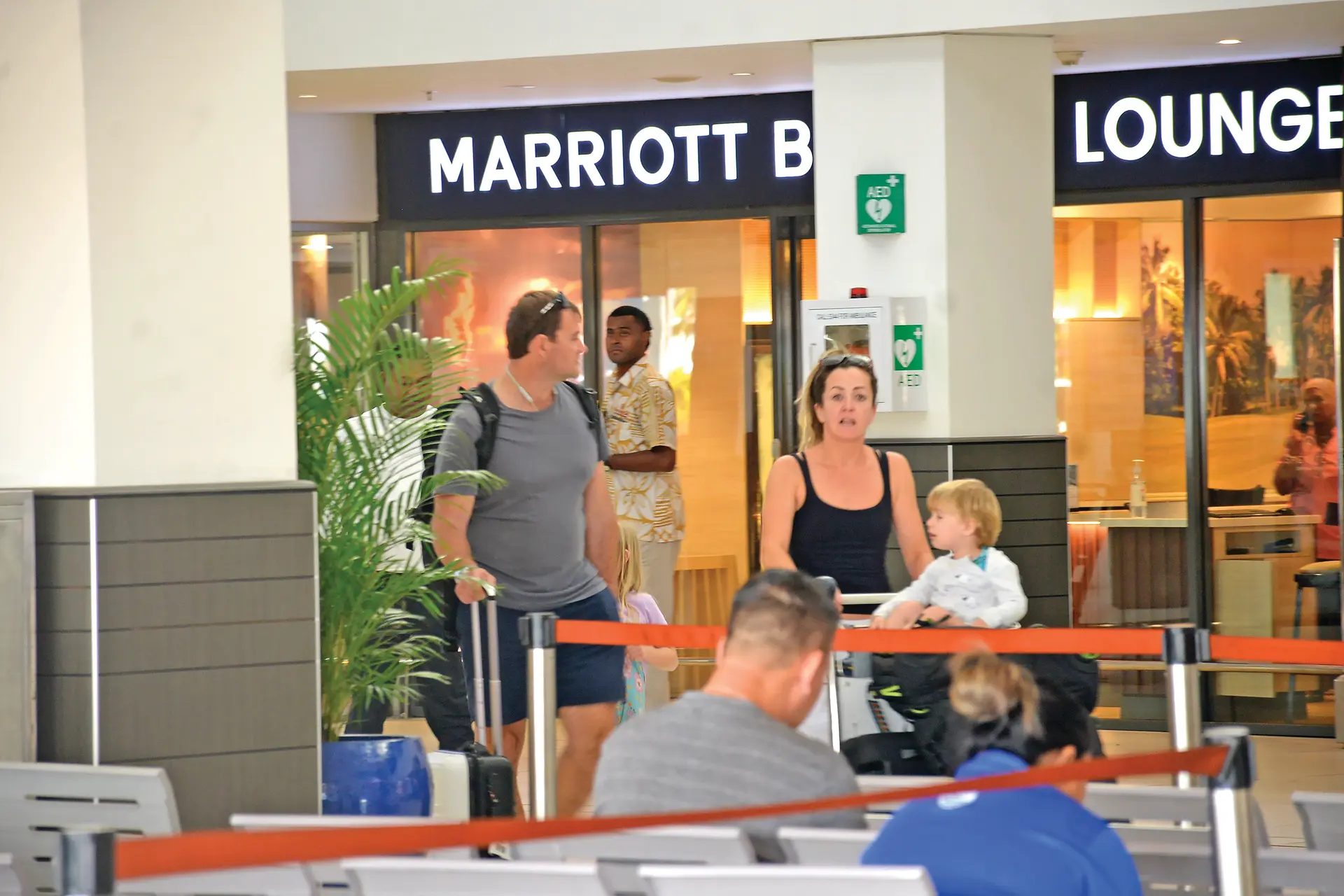 Tourists at the Nadi International Airport on on June 26, 2026.