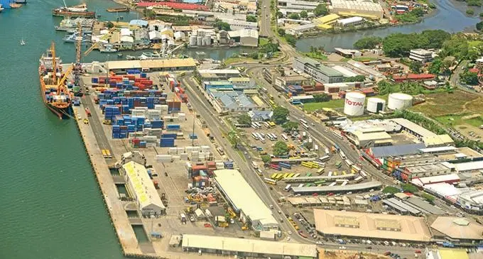 An aerial view of the Port of Suva’s Kings Wharf. Photo: Ronald Kumar