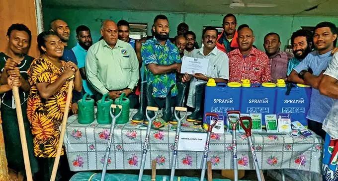 Minister for Youth and Sports, Parveen Bala, during the handing over of farming implements’ to Nasekula Youth Club in Labasa on March 31, 2022. Photo: Sampras Anand.