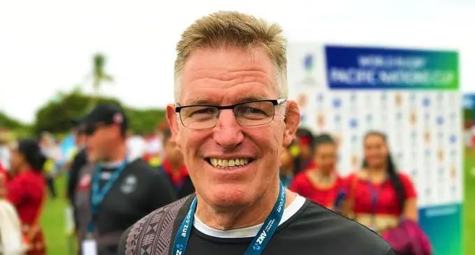 Vodafone Flying Fijians head coach John McKee at the Teufaiva Stadium in Nuku’alofa, Tonga on July 8, 2017. Photo: Atama Tamanilo