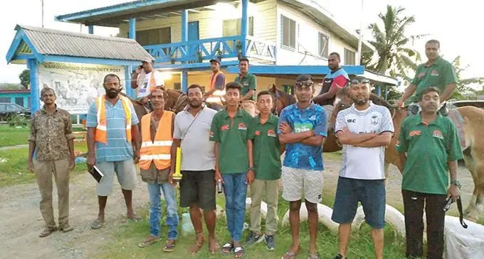 Horse owners helping out the Fiji Police Force.