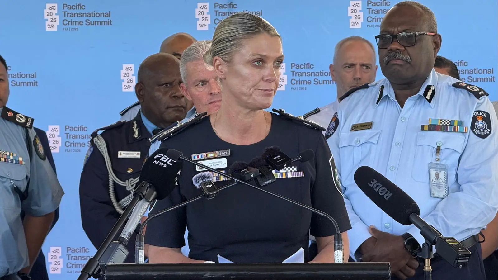 Australian Federal Police commissioner Krissy Barrett.