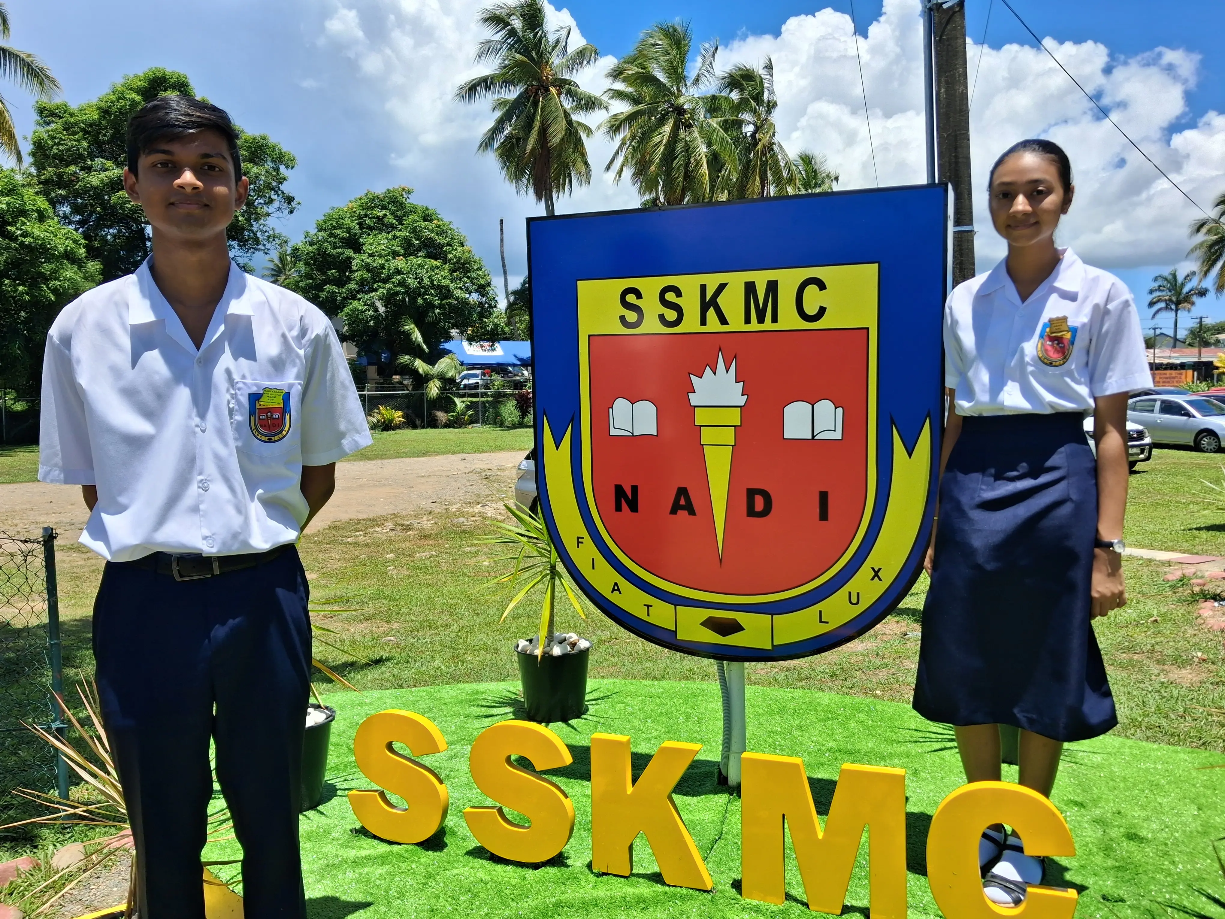 School celebrates new leaders, with Nath sisters making history