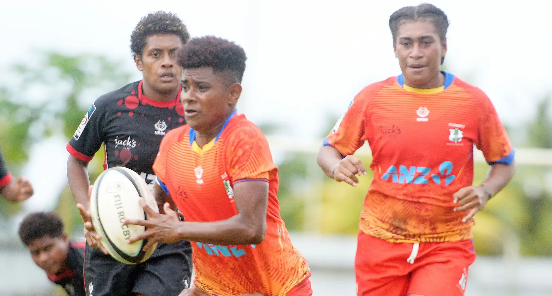 Namosi first five eight, Asena Rokomarama, on attack against Navosa during the ANZ Marama Championship clash at Ratu Cakobau Park, Nausori, on May 13, 2023.  Photo: Ronald Kumar.     