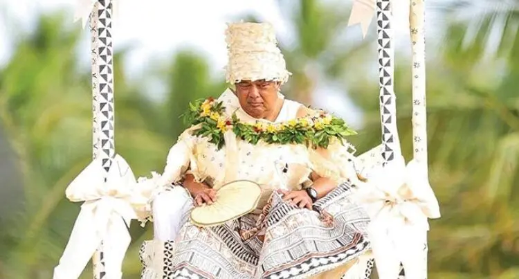 The Tui Nayau, Ratu Tevita Kapaiwai Lutunauga Uluilakeba Mara, at Narocivo Village, in Nayau, Lau, on July 8, 2025.