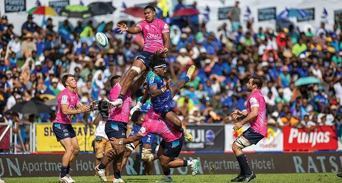The Super Rugby Pacific matchups against the Fijian Drua at home have been a crowd pleaser. Photo: Leon Lord