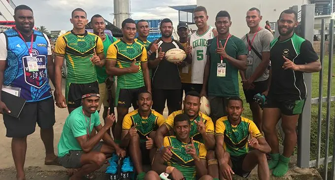 Gau Kacau Knights at the ANZ Stadium, Suva during the Fiji Bitter Marist 7s tournament on March 22, 2019. Photo: Anasilini Natoga