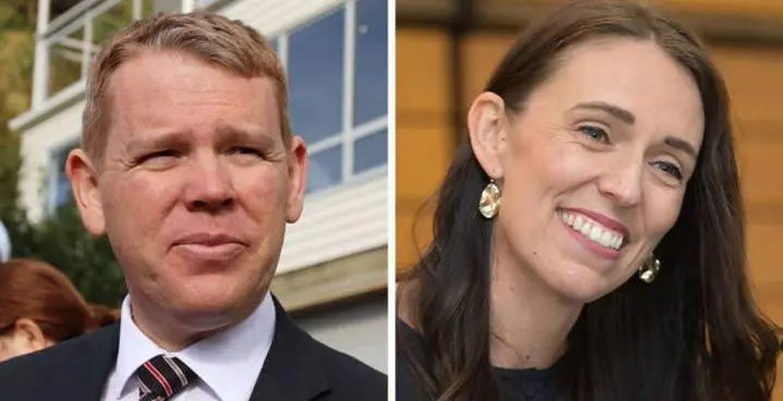New Zealand new Prime Minister Chris Hipkins and Jacinda Ardern.