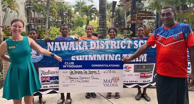 Club Wyndham sponsors Nawaka District School swimming team under the ‘Mai Yaloda’ programme. Photo: Club Wyndham