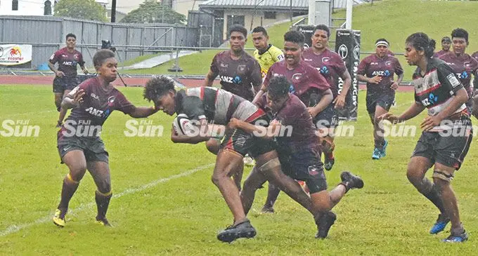 Marama competition starts... Naitasiri Women’s rugby rep Nunia Uluikadavu on her way to score a try against Lautoka in the opening round of the ANZ Marama Championship at Churchill Park, Lautoka, on March 18, 2022. Lautoka won 30-10. Results- Under-19: Tailevu 36-0 Namosi, Naitasiri 25-0 Lautoka; Senior Women’s: Lautoka 30-10 Naitasiri, Tailevu 19-19 Namosi. Other matches were still going on when this edition went to press last night. Photo: Waisea Nasokia