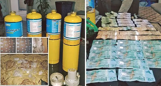 Police managed to conduct successful raids of illicit drug paddlers where methamphetamine and marijuana substances were seized in Labasa recently. Photos: Sampras Anand