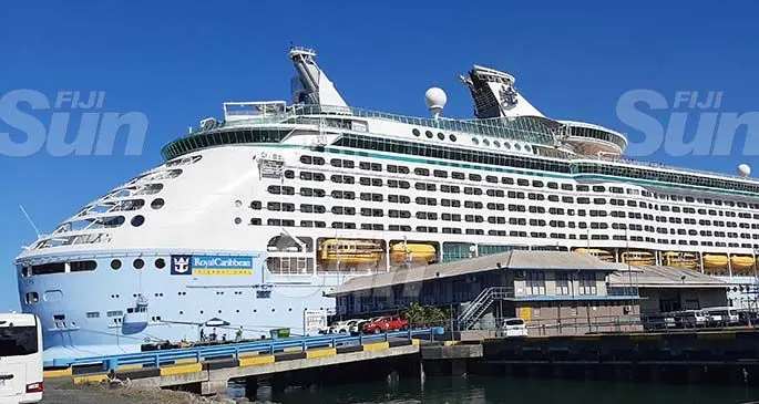 The Voyager of the Seas berth at the Port of Lautoka on January 2,2020. Photo: Salote Qalubau