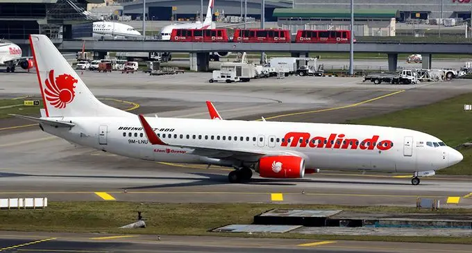 Malindo Air Boeing 737- 800.