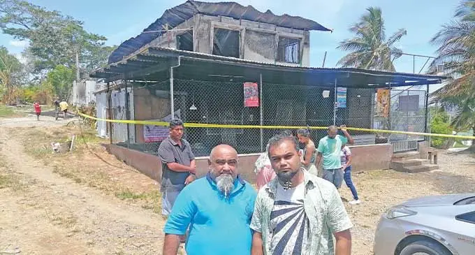 Abdul Munaf and his son, Nazil Nabeel at Malawai, Votualevu in Nadi.