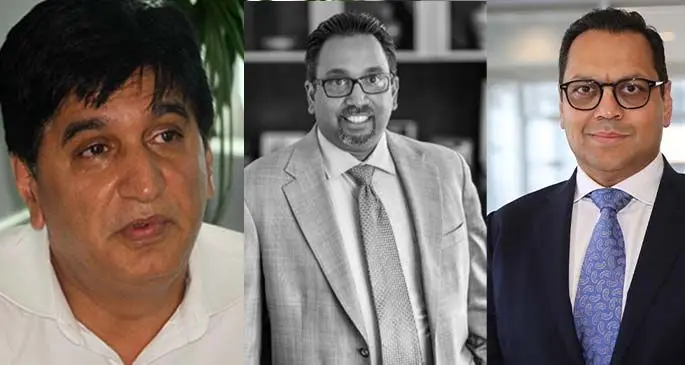 Fiji National Provident Fund board member Sanjay Kaba, newly appointed Fiji National Provident Fund board member Mukhtar Ali and newly appointed Fiji National Provident Fund board chair Daksesh Patel.