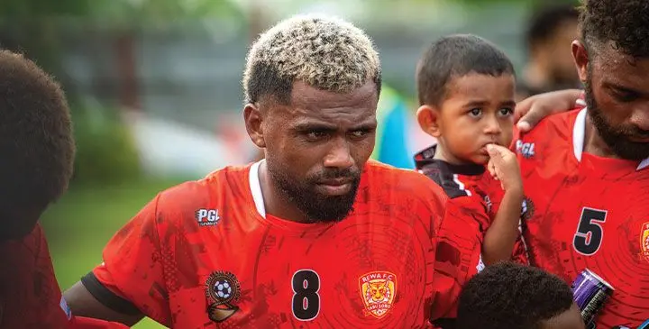 Rewa football captain Setareki Hughes (left) and Patrick Joseph are carrying the country’s hopes to the World Cup qualifiers against New Zealand on March 21 before they represent their district at the OFC Champions League in Honiara, Solomon Islands. Photo: Josua Buredua
