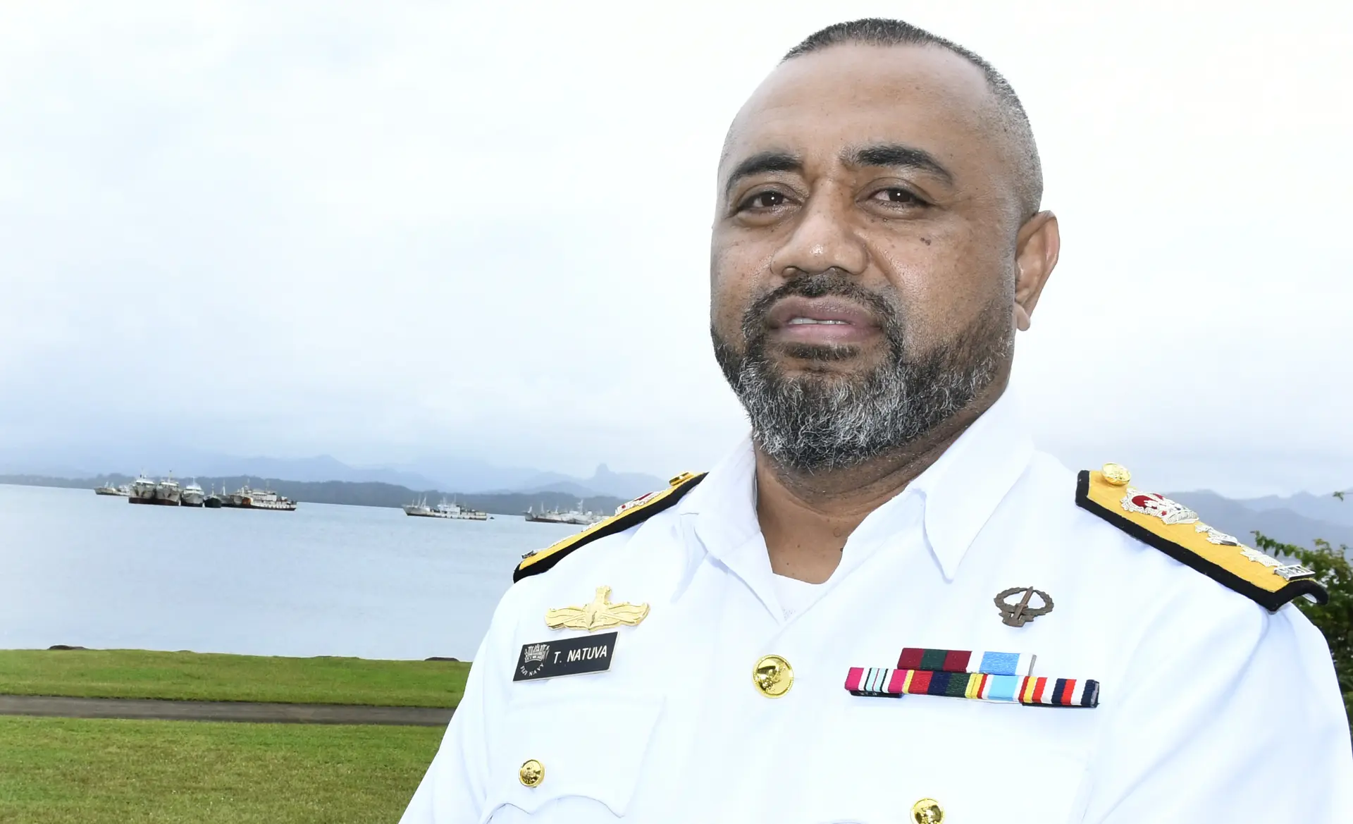 Fiji Navy Commander Commodore Timoci Natuva