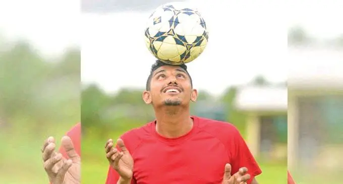 Anish Khem controls the ball