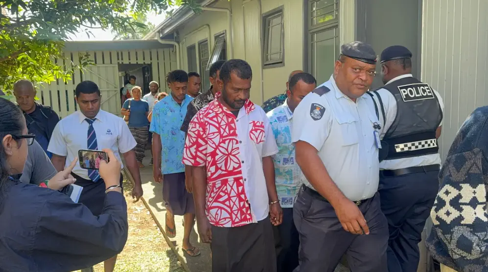 Six men who were charged for transporting 26.03 kilogrammes of marijuana bound for Suva from Kadavu last month. 
