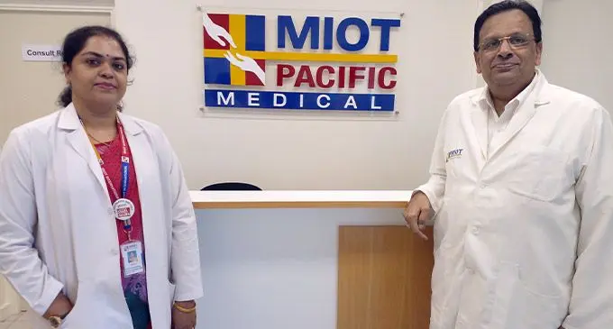 MIOT International, Department of Clinical Nutrition and Dietetics Dr Deepa Sairaj (left), and MIOT International, Department of Diabetology and Endocrinology Dr Sridhar at the  MIOT Pacific Medical, Suva, on August 24, 2022. Photo: Jone Salusalu