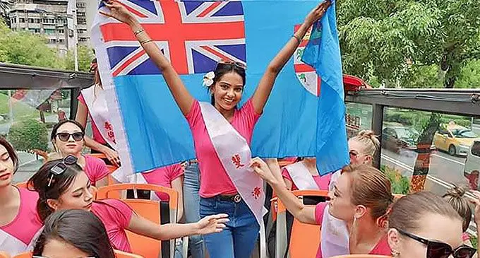 A proud Sunishma Singh before being crowned Miss Continental Oceania 2024 in Taiwan on September 19, 2024.