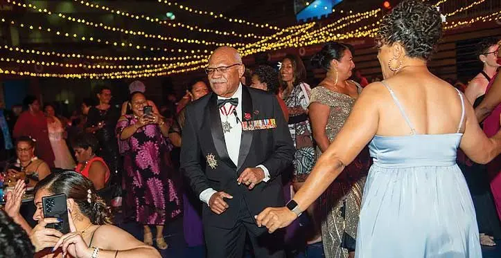 Prime Minister Sitiveni Rabuka at Vodafone Arena on October 7, 2023. Photo: Leon Lord