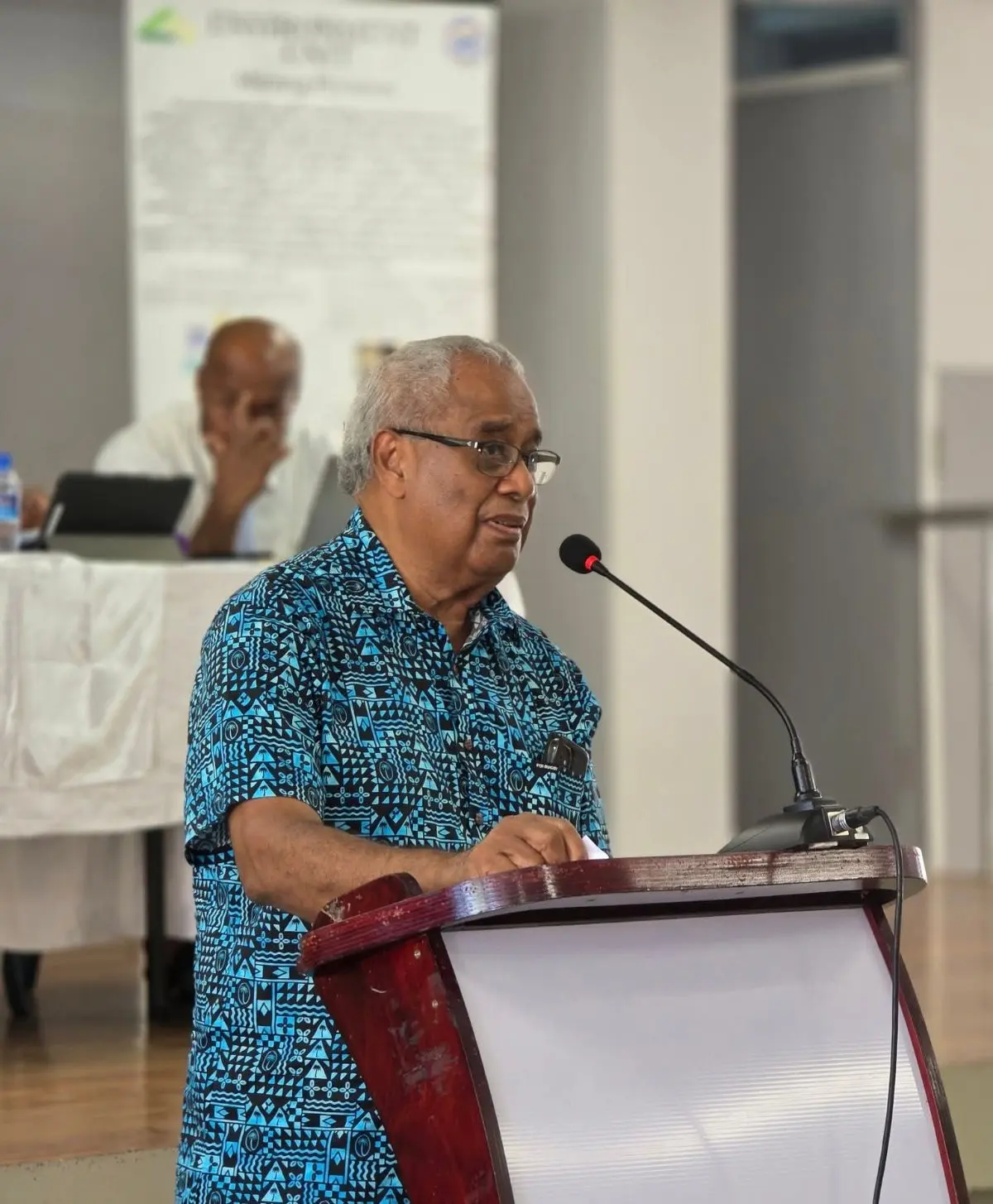 Unity Fiji leader Savenaca Narube at the public consultation and legislative review of the Mining Act 1965 and the Quarries Act 1939 on March 9, 2026.