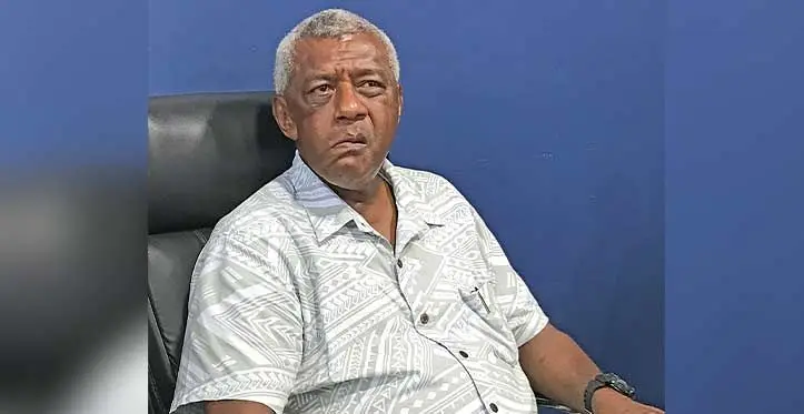 Minister for Home Affairs and Immigration Pio Tikoduadua at the Labasa Police Station on April 13, 2023. Photo: Shratika Naidu
