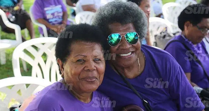 Retired nurses and midwives Mereani Tukana (left) and Salome Bikai. Photo: Inoke Rabonu