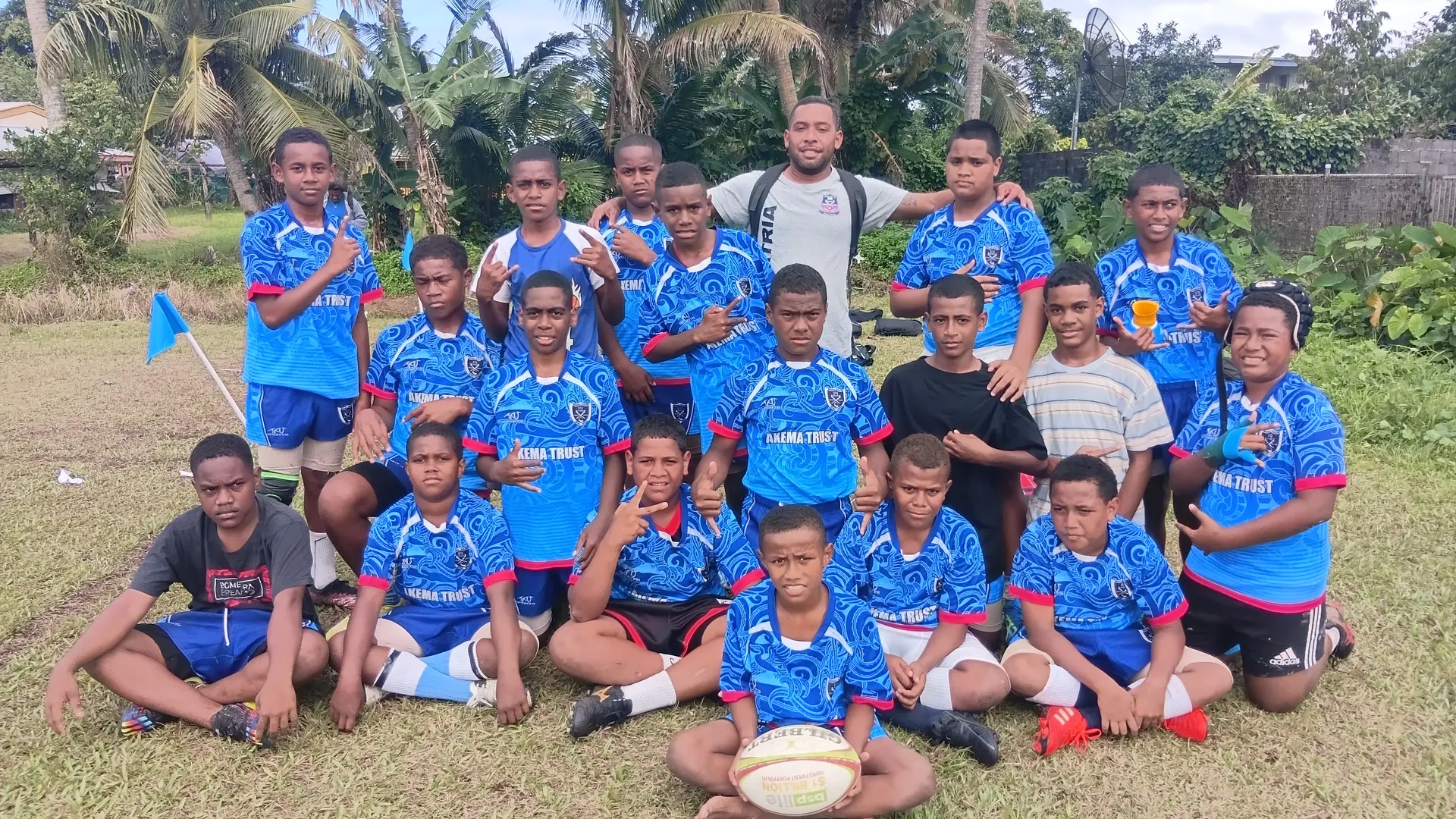 Draiba Primary School Under-13 rugby team at St Marcellin ground in Vatuwaqa, Suva, on June 28, 2026. Photo: Tevita Wesele