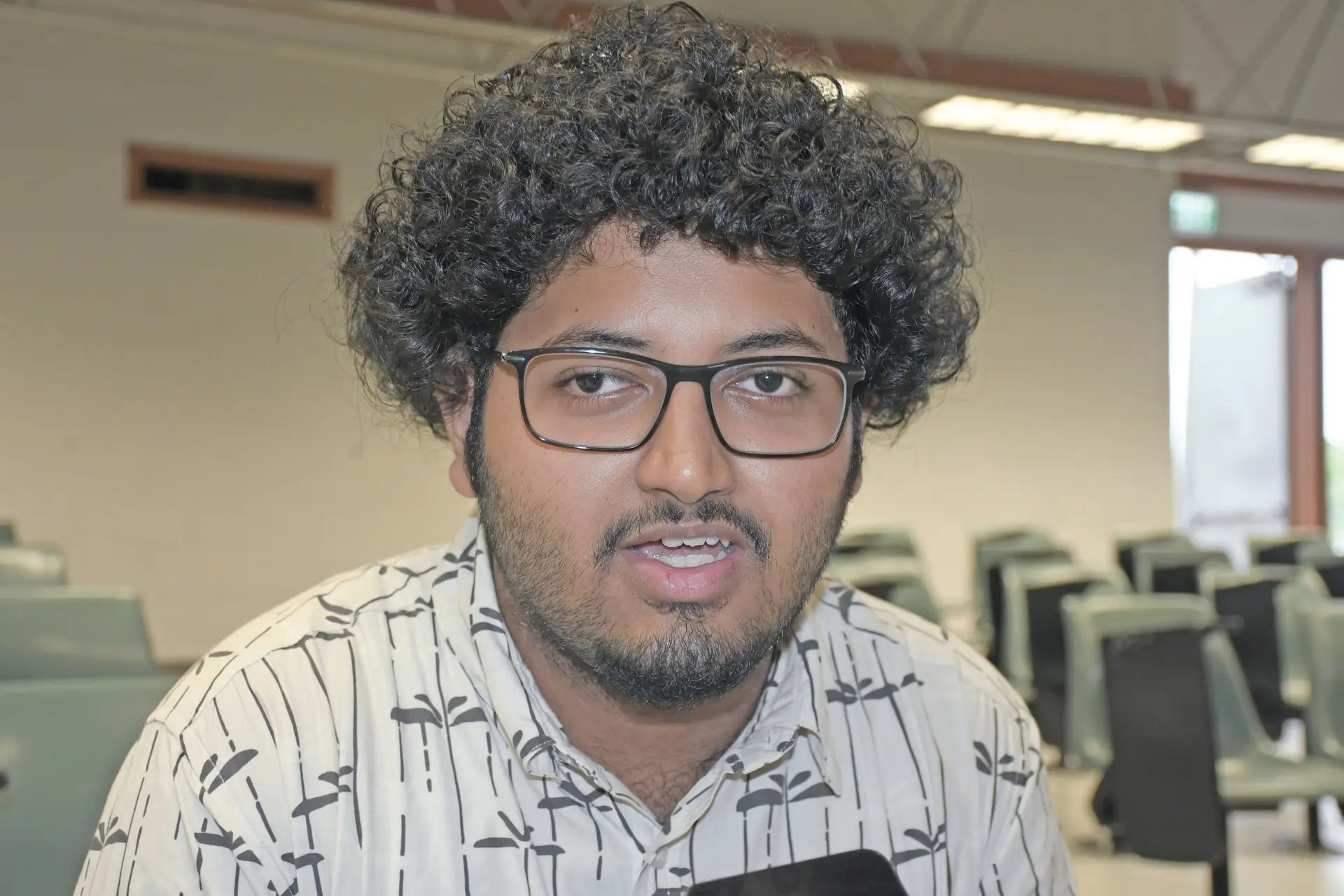 University of the South Pacific software engineering student Anav Chand.