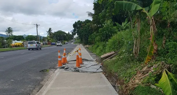 The footpath constructed along Vomo Street in Waiyavi, Lautoka. Photo: Nicolette Chambers 