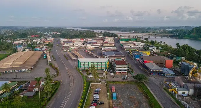 A deserted Nausori Town on Tuesday May 18, 2021.  Nadali is located less than 10 minutes drive away from the town.  Photo: Leon Lord
