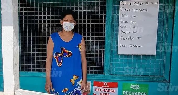 Vikashni Devi at her mini grocery shop in Siberia, Labasa on August 9, 2021. Photo: Sampras Anand