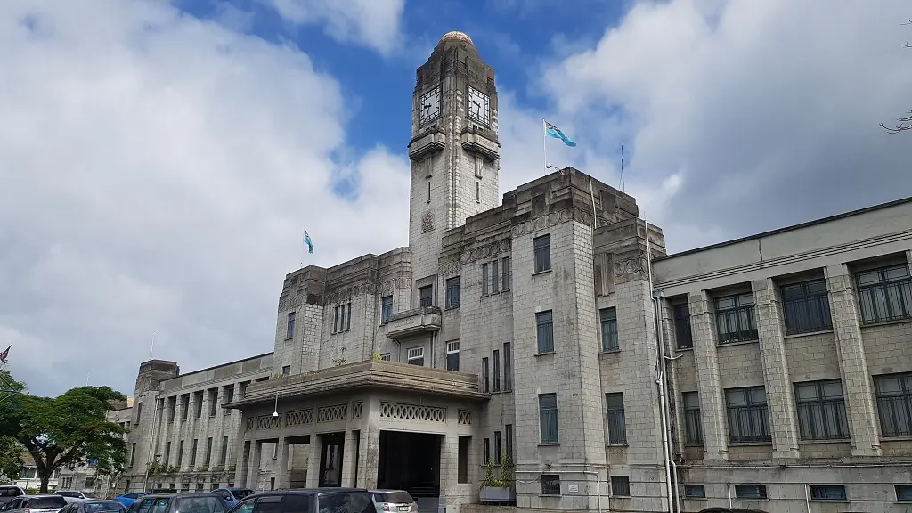 Government buildings.
