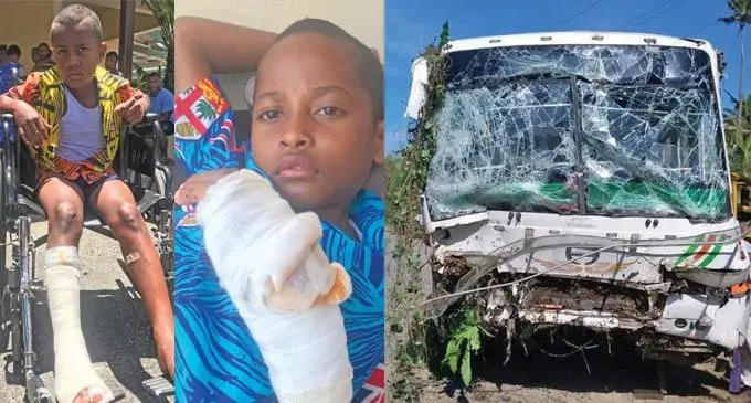 L-R: Tevita Vatulagilagi , Atunaisa Kuricawa , The bus was carrying 60 passengers.  