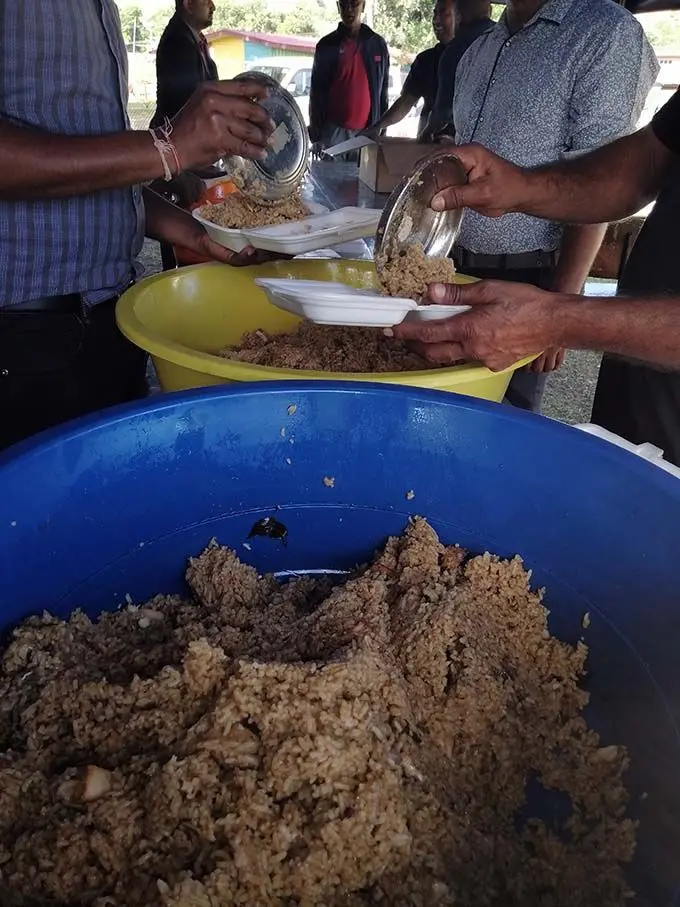 Rakiraki TISI board members providing lunch packs at Penang High School, Rakiraki on July 29, 2020.  Photo: Susana Hirst-Tuilau