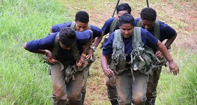 Corrections officers during the skills competition on October 22, 2020. Photo: Fiji Corrections Service