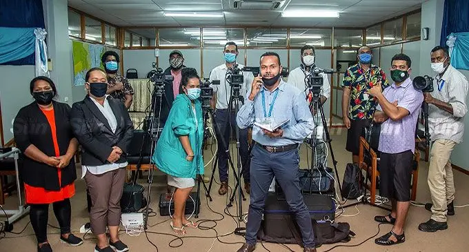 Some of the journalist and media representatives in Fiji. File Photo: Leon Lord