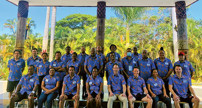 Participants at the Cricket Fiji training programme at the Tanoa International Hotel in Nadi on May 25, 2022. Photo: Waisea Nasokia